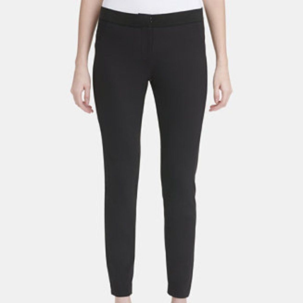 Calvin Klein Contrast-Waist Skinny Pants